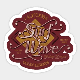 Vintage Surf California Sticker